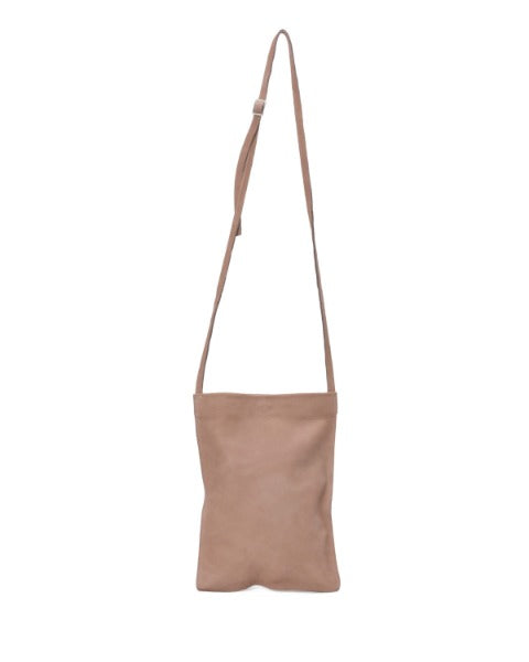 Flat nude crossbody bag