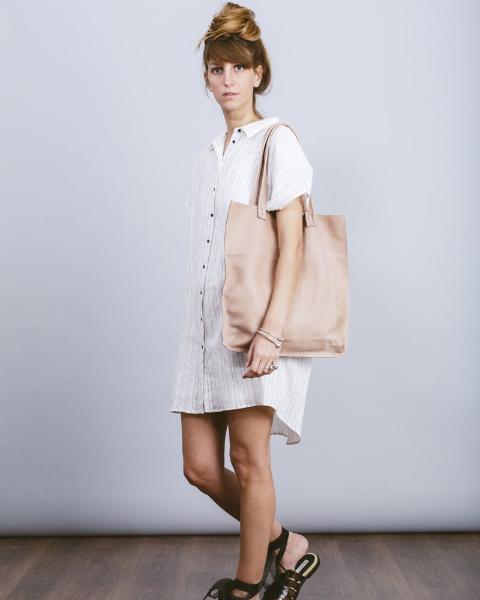 Boro tote bag - Nude