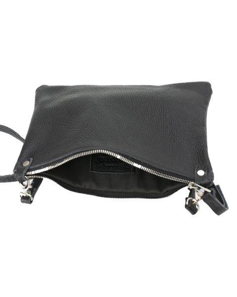 Lara black clutch bag