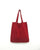 Boro suede tote bag - Red